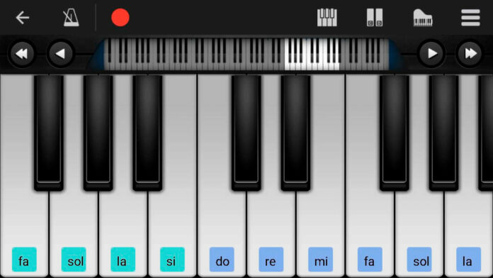 Aplicativo para tocar teclado